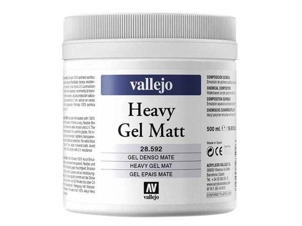 Een Heavy gel mat 500 ml Vallejo koop je bij Terpen Tijn